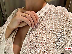 Try On Haul Transparent Clothes, Completely See-Through. At The Mall. See on me in the fitting room
