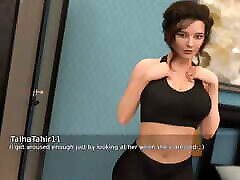 massage de la belle-mère - sperme sur les seins de la belle-mère - jeu porno 3d animé