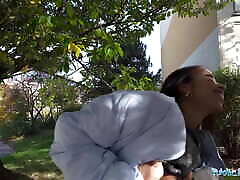 Public Agent Her bubble butt bounces on his cock like a pumped up basketball