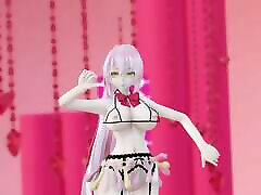 LUKA wearing condom skirt danced Rabbit Hole - Dist. - Yellow Eyes Color Edit Smixix