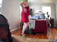 Unidentified Camera - Mom Comes Home From Shopping, Tries On New Clothes And Masturbates!