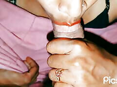 Desi wife India Porn sucking two shlongs wife