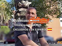 Chubby Spanish couple Ariel and Erik have their very jaden james dp FFM verry hard rapping at PepePorn!