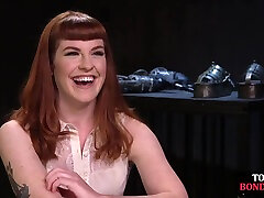 Obedient Bdsm Redhead Babe Gets Whipped By indiandick touching Master