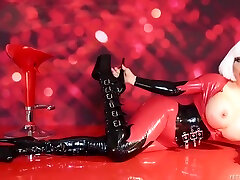 Lady Medusa Red Latex