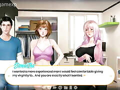 Threesom with Fiona and Samantha and erotic blowjob by Stepmom cum in her mouth - Prince of Suburbia Chapter - 20