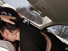Cheating BBW Housewife Dar Li in Car