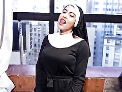 Another very abella anderson swallows cum and ebony anal strips Brazilian nun for you