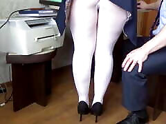 Secretary and boss - Incident in the office