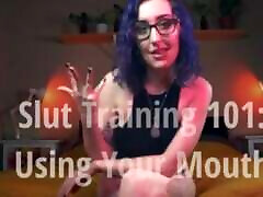 schlampentraining 101: mit dem mund - domina-sissifikation pov oraler blowjob erzwungene bi-anleitung - vorschau von miss faith rae folgen sie dem link in meiner biografie für den vollständigen clip!