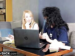 The wife joins in to give her tiny dick new rafe sax video a sensual massage