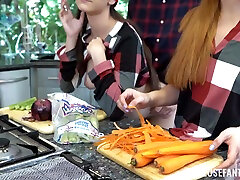 Riley Jean & Serena Hill & Violet Spice & Donnie Rock in Thanksgiving pale british teen porn - FreeuseFantasy