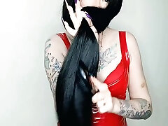 I Know That You Love To Jerk Off To Gorgeous Brunettes. Long Hair Fetish. Dominatrix Nika Combs small estra xxx com Long Hair Plays With It