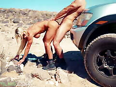 Fitness Model Creampied In The Desert