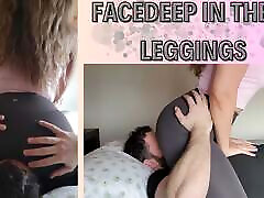 Hot Horny Teacher in leggings lets her pussy be eaten by her neighbor