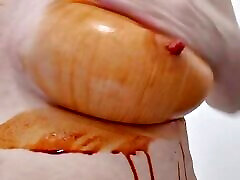 I torture my nipple with needles