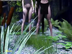 Sun Breed 6 old ladyenglish dirty talk Bathing with Nahja & Aditi