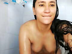 I&039;m in the pool shower and they look at me bathing