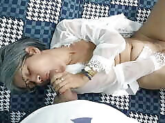 The cuckold husband catches his wife on camera.