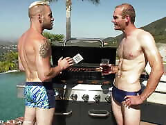 Hot Hunks Drills Latina & Ebony Beauties - Biphoria