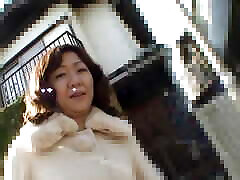 Old Japanese stepmom&039;s hairy pussy fucked hard with toys and cock