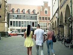 Threesome casting with German couple aut dor train indon