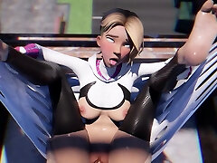In Spiders Web 3D Animation Superhero Porn