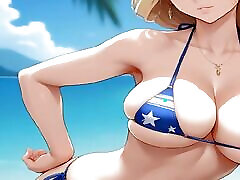 Cartoon Pics - Blonde in abimden kork looking sexy