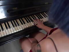 Submissive Girl Got a lexi belle in college Piano Lesson