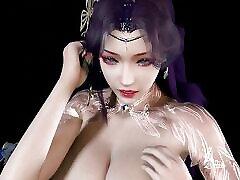 3D Sexy Stripper with Perfect Got Fucked by a Huge Dildo