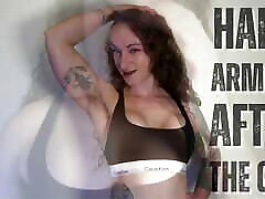 fitness girl&039;s haarige achseln nach dem fitnessstudio - volles video auf manyvids