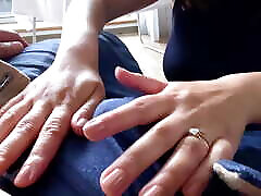 Summer holiday vibe !Quick handjob on terrace !