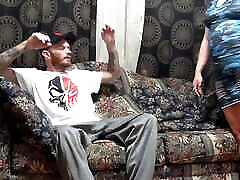 I fucked my chubby step cousin on Grandma&039;s couch!