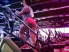 Super Hot Girl Sweated Fitness Fucked by a Stallion with Hard-on