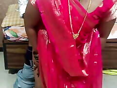 Indian Pink Sadi Wali Bhabhi Fuck Her Boyfriend with Cheating