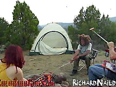Cute Redhead Does kylie padile Ass-to-mouth and Lesbian Experience in Camping Audition Video