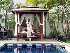 nude yoga: balance practice workout - grey desire