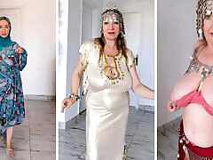 Oriental Allure: Busty Granny MariaOld&039;s Strip Dance Extravaganza