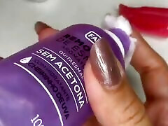 P.O.V.: Watch Me Taking Care Of My Long Hand Nails After Removing Nail Polish...