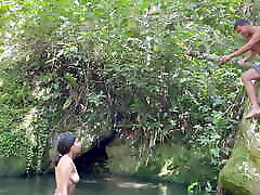 I Fuck Unknown Latina Girl While She Takes a Nice Dive in the Lake