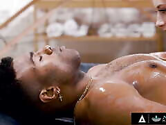 NURU MASSAGE - New Cute Masseuse in training Kyler Quinn Learns How To Do The Best Nuru Massage