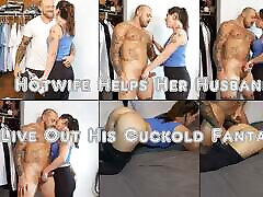 Hotwife Helps Her Husband Live Out His Cuckold Fantasy