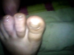 footjob de mi mujer