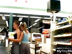 He picked a big tits slut in the store before getting a blowjob