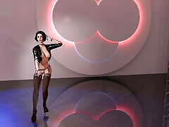 3D New Stripper Vivian with Sexy Feet Dance and Have Foot Fetish Sex
