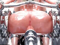 Blonde Slave in Metal Bondage - 3D BDSM Fetish Comic