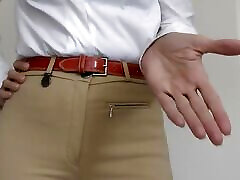 POV: Pamper Sexy Riding Pants vinadi 2 and Masturbate at the Same Time