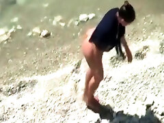 stepmother wades naked in the surf