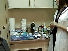 A Doctor Showed Her Patient Her Beautiful Lingerie and Then Banged His Massive Cock