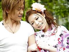 Classic Japanese Girl with Nice Kimono Fucked with Creampie